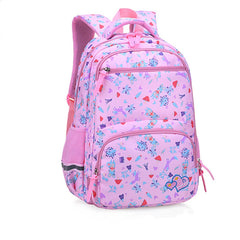 Flower Cartoon School Bags for Girls Orthopedics Backpack