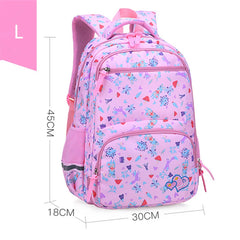 Flower Cartoon School Bags for Girls Orthopedics Backpack