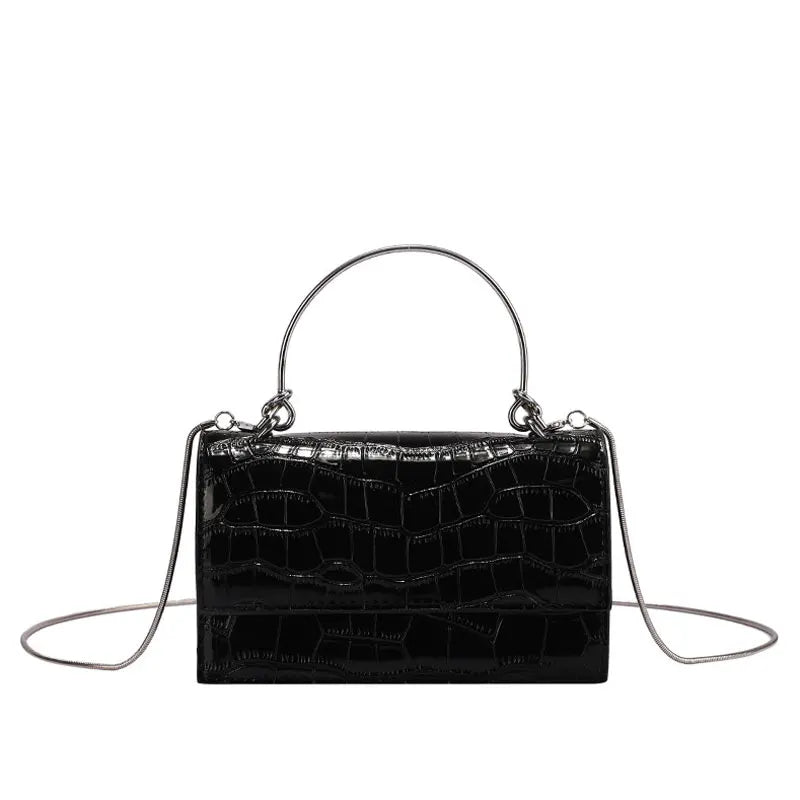 Summer Casual Solid Handbag Chain Crossbody Bag