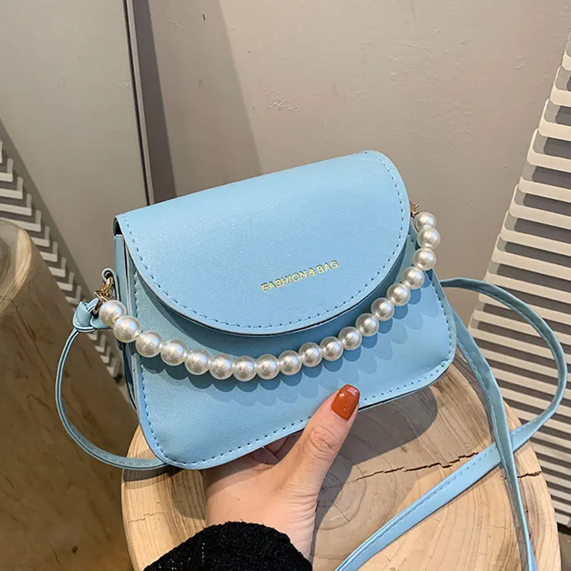 Summer Small Square Handbags For Women Soft Leather Female Shoulder Bag