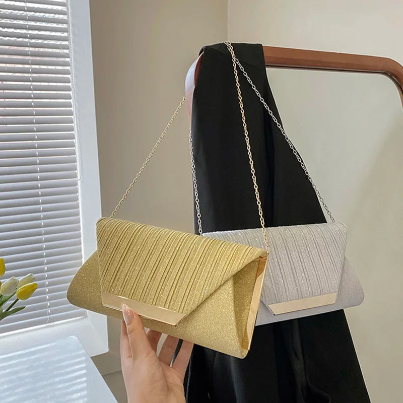 Summer Ladies Evening Bags Chain Shoulder Crossbody Bag For Women Wedding Clutch