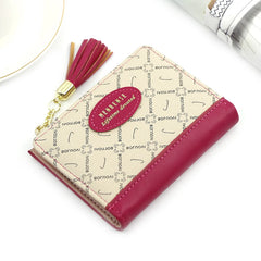Tassel Women Wallet Small Leather Zipper Purse Portefeuille Female Clutch