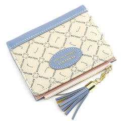 Tassel Women Wallet Small Leather Zipper Purse Portefeuille Female Clutch