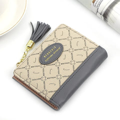 Tassel Women Wallet Small Leather Zipper Purse Portefeuille Female Clutch