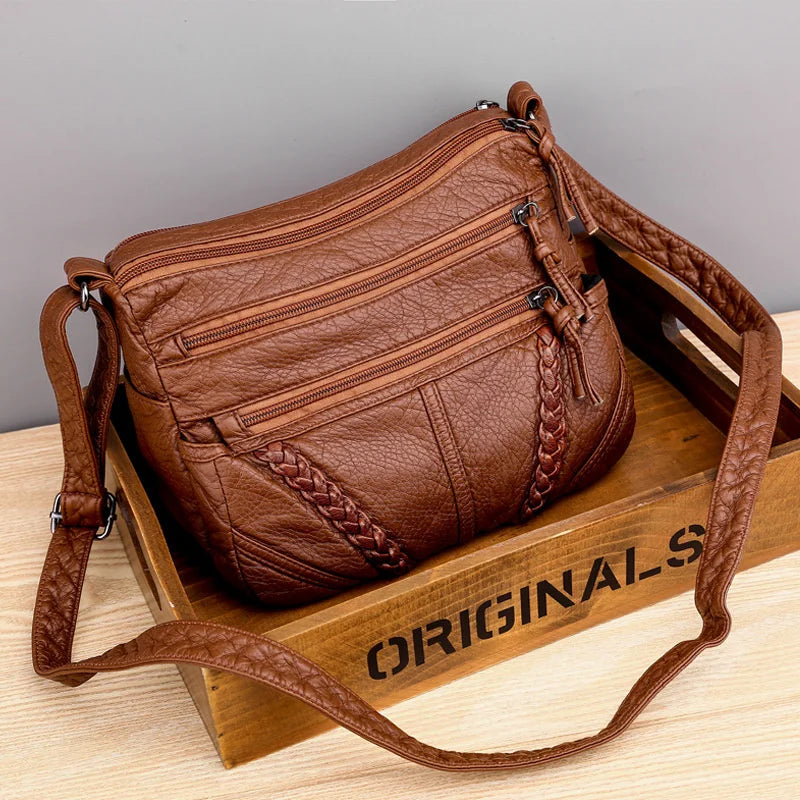 Women Messenger Bags PU Shoulder Bags Gift for Girls