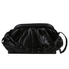 Women Hobo Bags PU Leather Plush Shoulder Crossbody Messenger Bag Chain Handbag