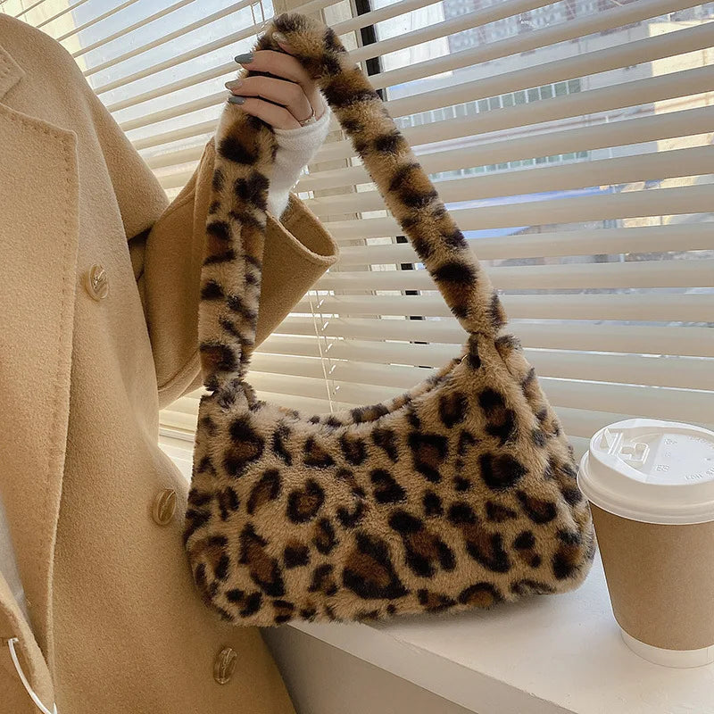 Wild Cow Print Underarm Bag for Women