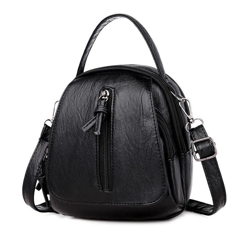Vintage Soft Women Shoulder Bags Mini Top Handle Bags Crossbody Bags