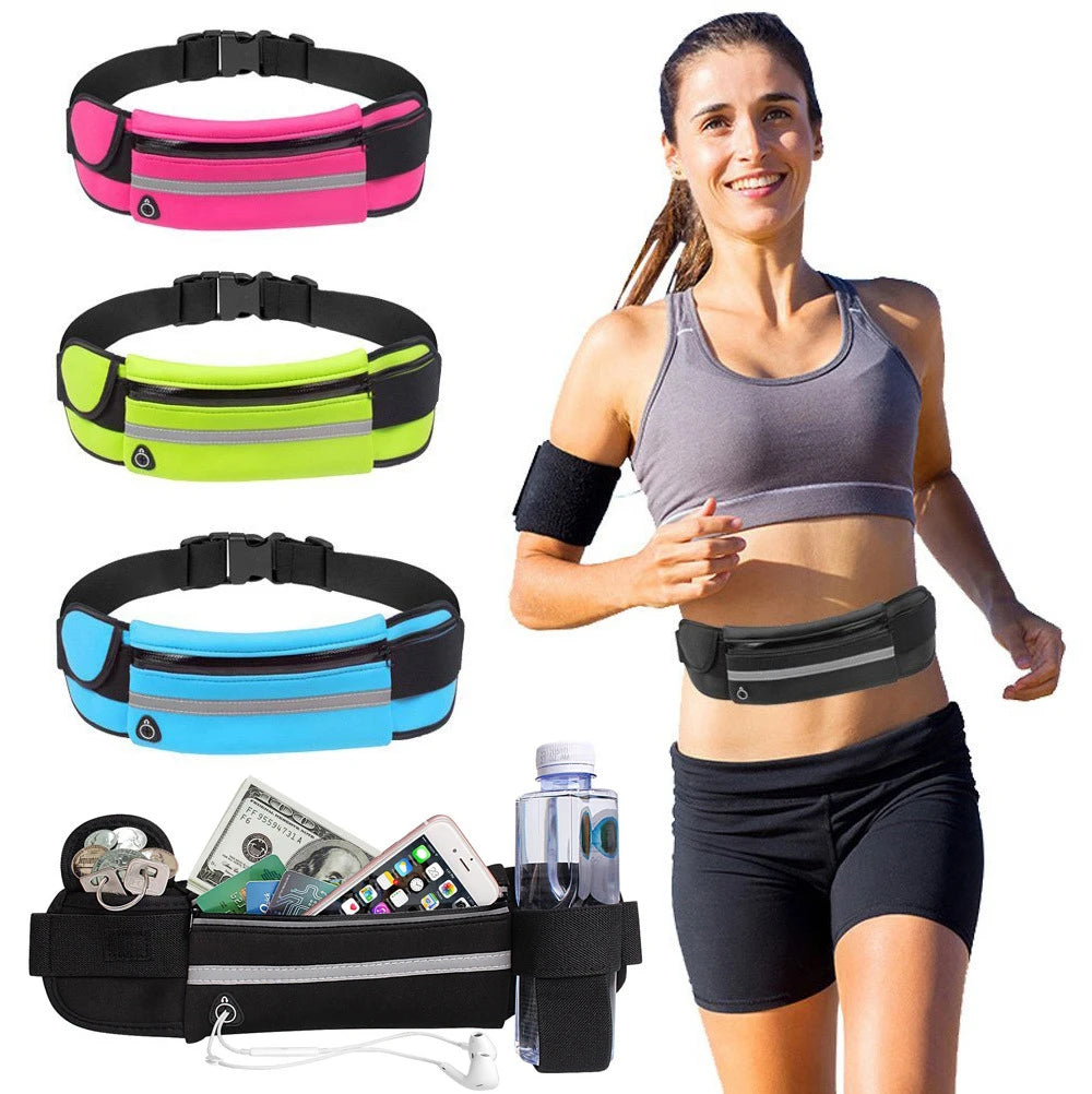 Waist Bag Belt Men Women Sport Banana Pouch Money Phone Handy Bum Bag