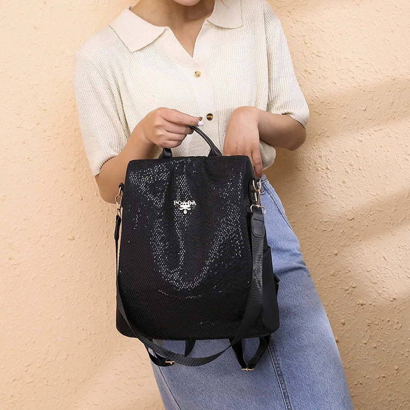 Waterproof Anti-theft Oxford Women Backpack Print School Bags