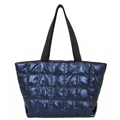 Winter Large Capacity Green Shoulder Bag Quilted Bucket Totes