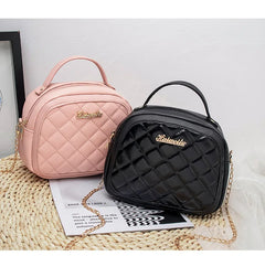 Winter PU Handbags Wild Rhombus Women's Shoulder Bag Girls Messenger Bag