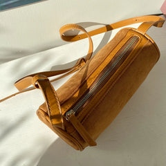 Winter Women's Bag Retro Frosted Suede Shoulder Diagonal Small Handbag