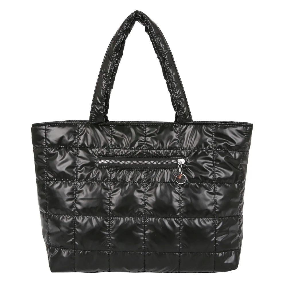Winter Warm Space Cotton Casual Tote Bag High Capacity Women's Bag