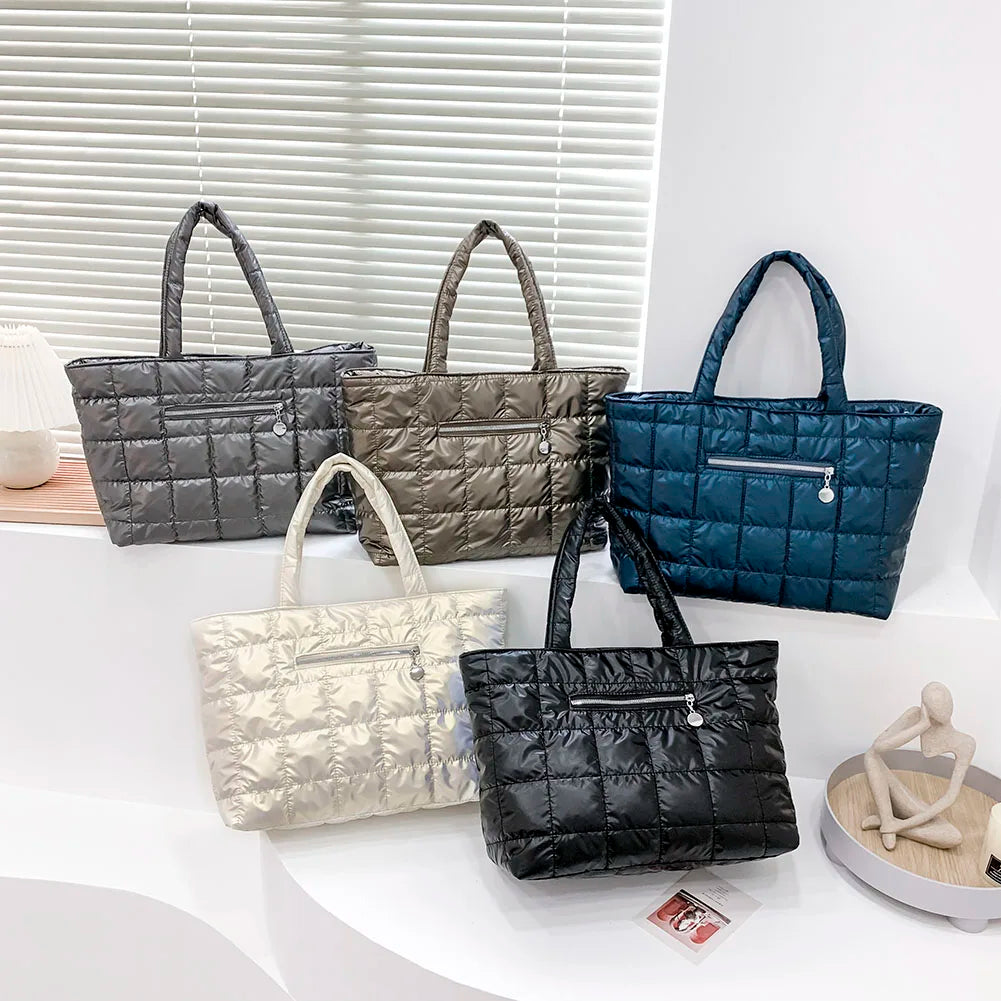 Winter Warm Space Cotton Casual Tote Bag High Capacity Women's Bag