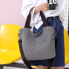 Woman Canvas Handbags Big Capacity Crossbody Bags Casual Ladies Totes purse