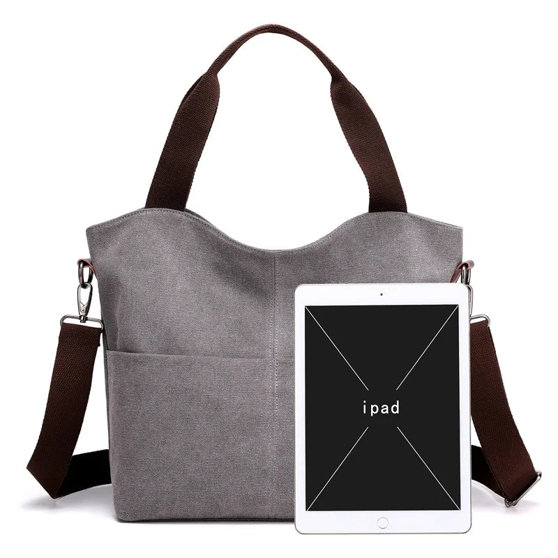 Woman Canvas Handbags Big Capacity Crossbody Bags Casual Ladies Totes purse
