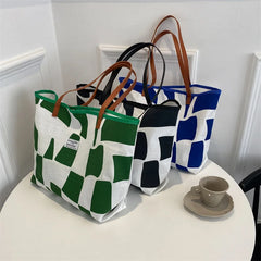 Women Canvas Shoulder Tote Bag Vintage Shopper Girl