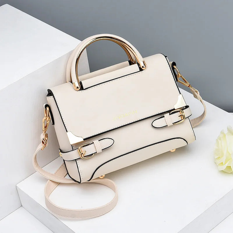 Women Cow Leather Handbag Top Handle Purse Crossbody Bag