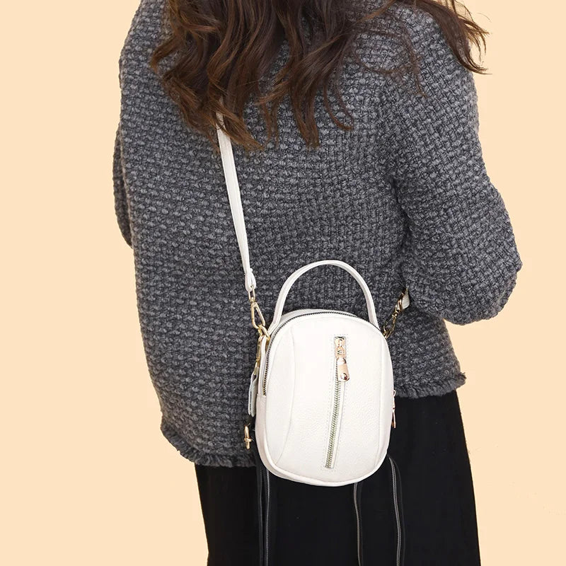Women Small Crossbody Bags Leather Shoulder Messenger Bag Girls Ladies Phone Pur