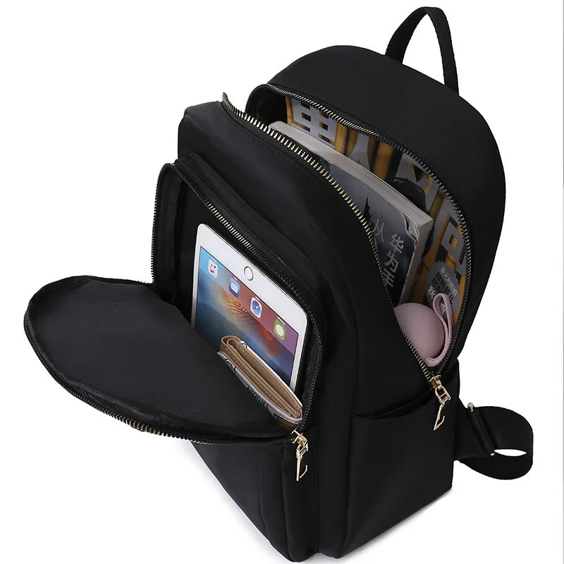 Women Oxford Cloth Backpack College Student School Backpack