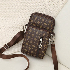 Women's Crossbody Bag Oblique Cross Mobile Phone Bag PU Leather Shoulder Bag
