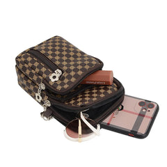 Women's Crossbody Bag Oblique Cross Mobile Phone Bag PU Leather Shoulder Bag
