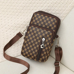 Women's Crossbody Bag Oblique Cross Mobile Phone Bag PU Leather Shoulder Bag