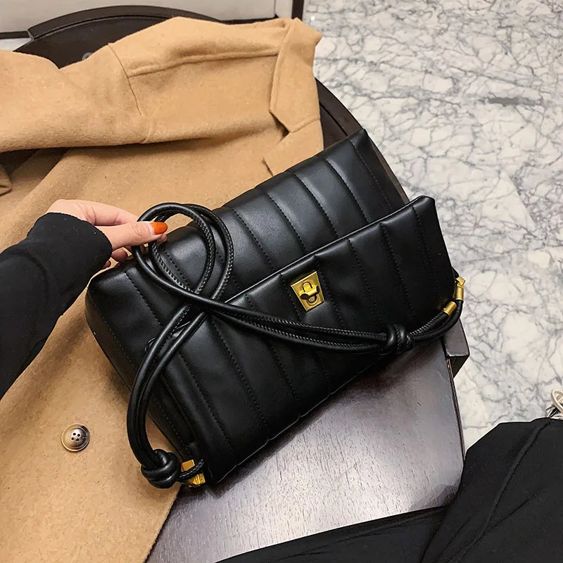 Crocodile Pattern PU Leather Handbag Ladies One Shoulder Messenger Bag