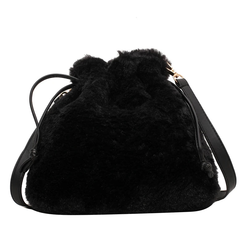 Faux Fur Women's Shoulder Bag Crossbody Handbag