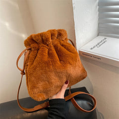 Faux Fur Women's Shoulder Bag Crossbody Handbag
