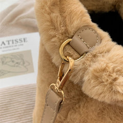 Faux Fur Women's Shoulder Bag Crossbody Handbag