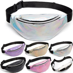Stylish Pink Laser Waist Bag for Women