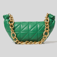 Small Handbag with Thick Chain Shoulder Strap