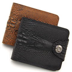 Vintage Leather Short Wallet for Men