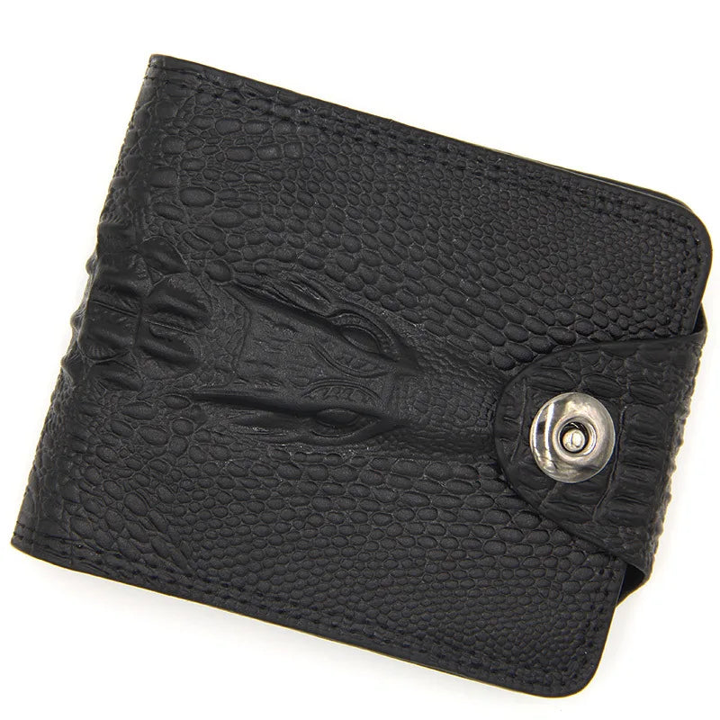 Vintage Leather Short Wallet for Men