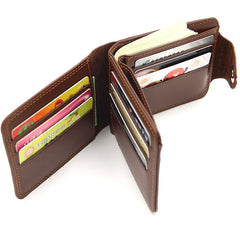 Vintage Leather Short Wallet for Men