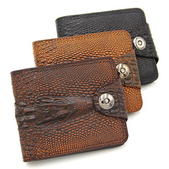 Vintage Leather Short Wallet for Men