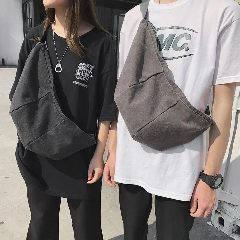 Japanese Street Messenger Bag for Men and Women