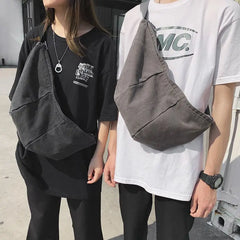 Japanese Street Messenger Bag for Men and Women