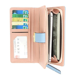 Women's Long Zipper Wallet Mobile Phone Bag Handbag Purse