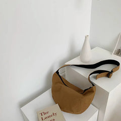 Creative Ladies Canvas Bag - One-Shoulder Messenger Satchel Handbag