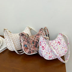 Women's Versatile Printing PU Single Shoulder Messenger Bag
