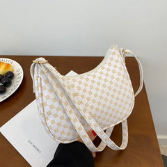 Women's Versatile Printing PU Single Shoulder Messenger Bag