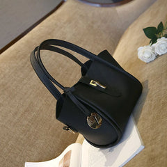 Women's Shoulder Bag PU Leather Lock Bag Cross-body Bag