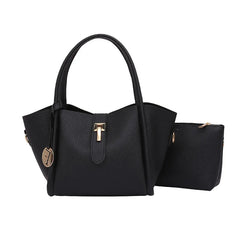 Women's Shoulder Bag PU Leather Lock Bag Cross-body Bag