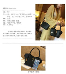 Women's Shoulder Bag PU Leather Lock Bag Cross-body Bag