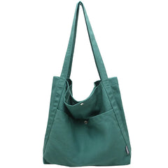 Large Capacity Canvas Bucket Bag Female Japanese Versatile Shoulder Bag