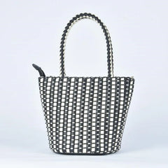 Spring and Retro Leather Hand-Woven Bag Japanese Bucket Bag