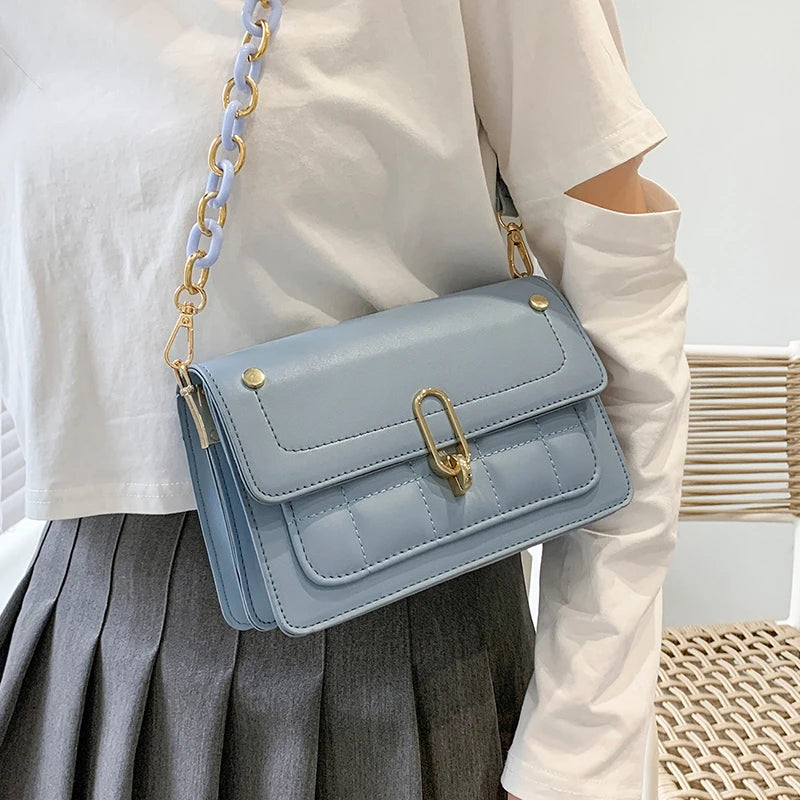 Ocean Chain Shoulder Bag Messenger Small Square Bag